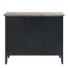 ACME Zudora Server, Antique Oak & Black Finish DN01759