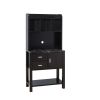 ID USA 212949 Baker's Cabinet Red Cocoa & Faux Marble Black