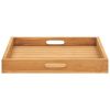 Serving Tray 19.7"x19.7" Solid Wood Teak